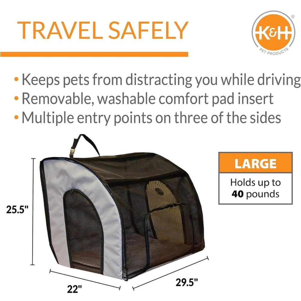 K&H pet care crate for dogs. Size 29.5x22x25.5 inches.